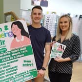 Vicky Hogg from Specsavers Coleraine is joined by Johnny Warke from Warkes Movement Clinic and Chloé Freeman-Wallace from No.7 Beauty to launch the Health and Wellbeing Fair at Coleraine Town Hall on Saturday, March 11