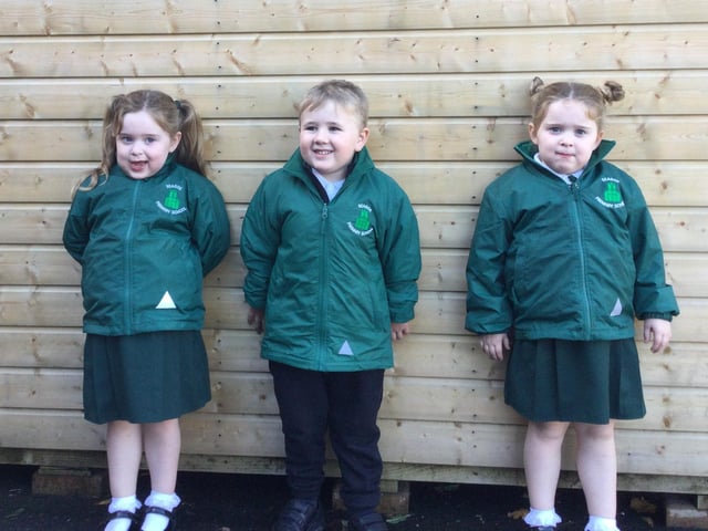 Mrs Waddell's P1 class at Seagoe Primary School.