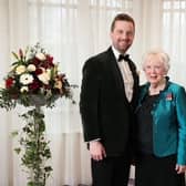 Marcus Christie with his later mother Joan Christie. Credit Air Ambulance NI