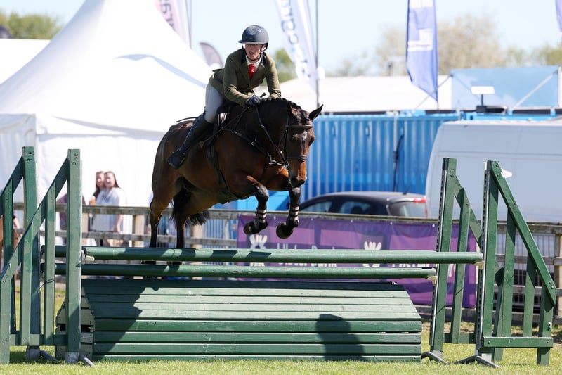 Thinking ahead to the next fence at the annual show.