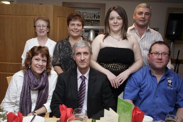 Ladies and gentlemen, who were pictured at a 'Burns Night' held at Bushfoot Golf Club Restaurant in 2010