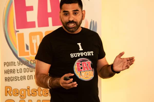 Eat Local has been set up by entrepreneurs Ivan McCombe, Anthony Pereira and Sandeep Sharma (pictured). Picture: Eat Local.