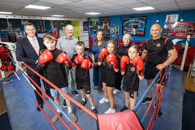 Members of Canal Boxing Club