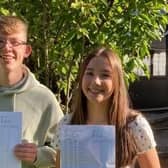 Adam Young and Erin Stewart GCSE pupils at Ballyclare High who both secured 10 A star grades.