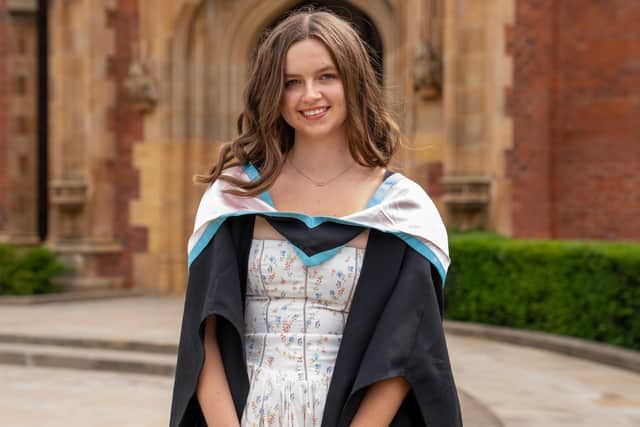 Sophie Crumlin is graduates with a degree in Law with Politics from Queen’s, having used her time at university to advocate for underrepresented students. Photo: submitted