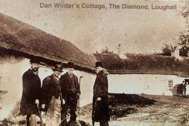 An old photograph showing Dan Winter's cottage. Picture: the Winter family.