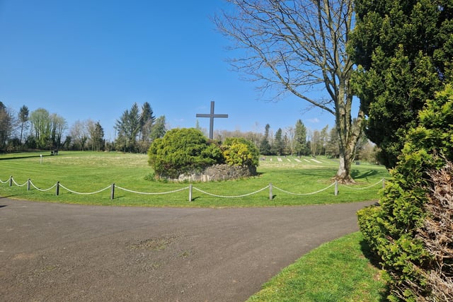 Polepatrick Park & Cemetery - probably the most loved public attraction in the town. It's wooded walks and flowers - dancing daffodils in the Spring - are always stunning and its well kept and maintained by Mid Ulster Council staff. Testimony of how much it is loved is reflected in the number of summer seats donated by local people who walked and loved the park while they were alive. At one point the site was earmarked for a hotel, but the pressing need for a public cemetery in Magherafelt tipped the balance in favour of a park/cemetery.