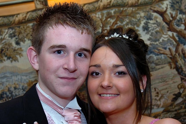 Aaron Hunter and Angeline Evans at the Maghera High School formal held in the Manor Golf Club.
