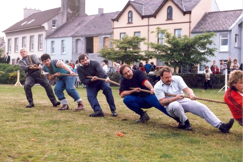 Tug-of-war contest.