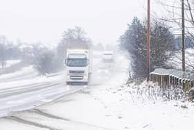 Difficult weather conditions near Ballymena in Co Antrim after Tuesday's heavy snow fall. Picture: Steven McAuley/McAuley Multimedia