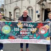 Katherine McAdam, Cllr Michael Stewart and Christine Dorrat (County Antrim Countryside Custodians volunteer).