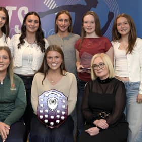 Youth School Team sponsored by AG Wilson Civil Engineering. Award winner: Royal School Armagh 1st XI Girls Hockey Team. Presented by Shauna McKay (AG Wilson Civil Engineering) and special guest Chloe Wilson.