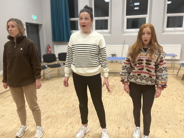Pictured in rehearsals for Ballywillan Drama Group's production of Fiddler on the Roof.