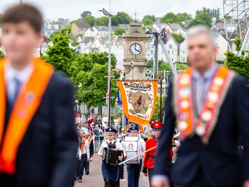 Brethren stepping out to the sound of music in  Bangor.