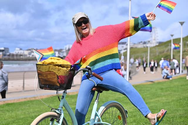 Making a colourful appearance at Causeway Pride in Portrush.