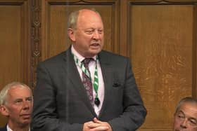 TUV leader Jim Allister has raised criticism of a meeting between Northern Ireland's First and deputy First Ministers and a Chinese diplomat in parliament.