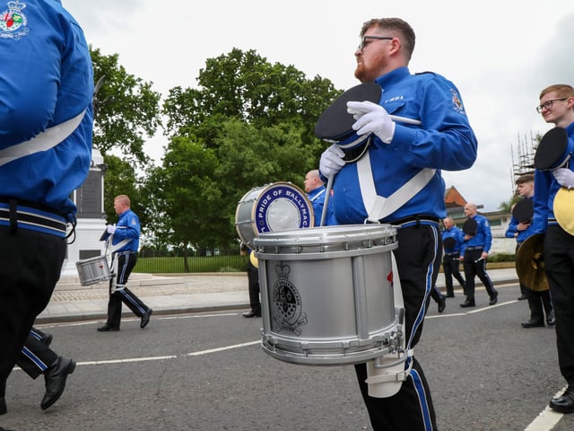 Pride of Ballymacash Flute Band led Lisburn District No 6 on Empire Sunday