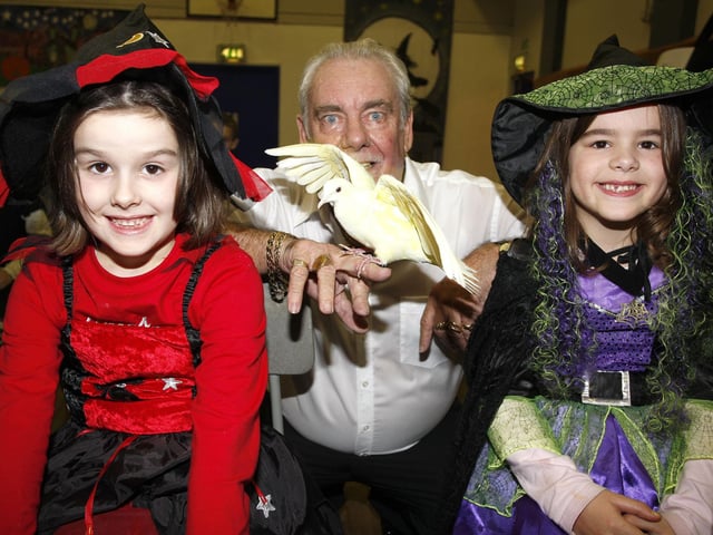 THAT' S ENTERTAINMENT...Horice Jay who entertained at the Portrush Youth Club's Halloween Party in 2007.