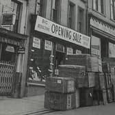 The opening of the first Houstons shop in Bridge Street in 1950.