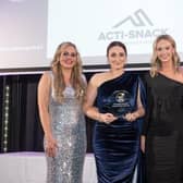 CHUFFED COACH...Alex Magill receives her award at the Local Women Sports Awards, held in the Europa Hotel. Pic credit: Local Women Sport.