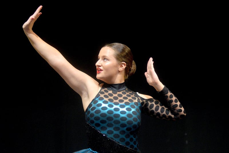 Mia Pherson on stage in the Tap Solo 13-14 Years at Portadown Dance Festival. PT17-241