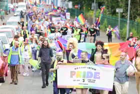 The Mid and East Antrim Pride parade took place in Ballymena.  Picture by Jonathan Porter/PressEye
