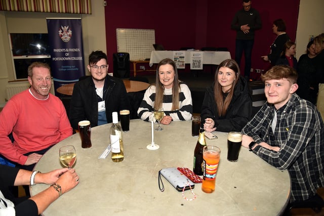 One of the teams which took part in the Parents and Friends of Portadown College quiz. PT09-226.