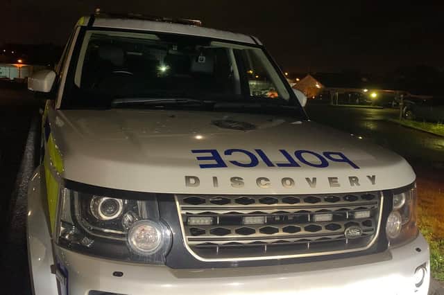 Officers are at the scene of the incident in the Fortwilliam Park area.