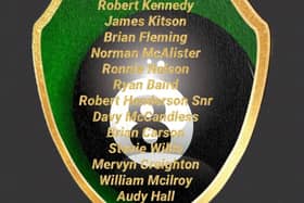 Players Memorial Shield. Photo submitted by Carrick & District Pool League