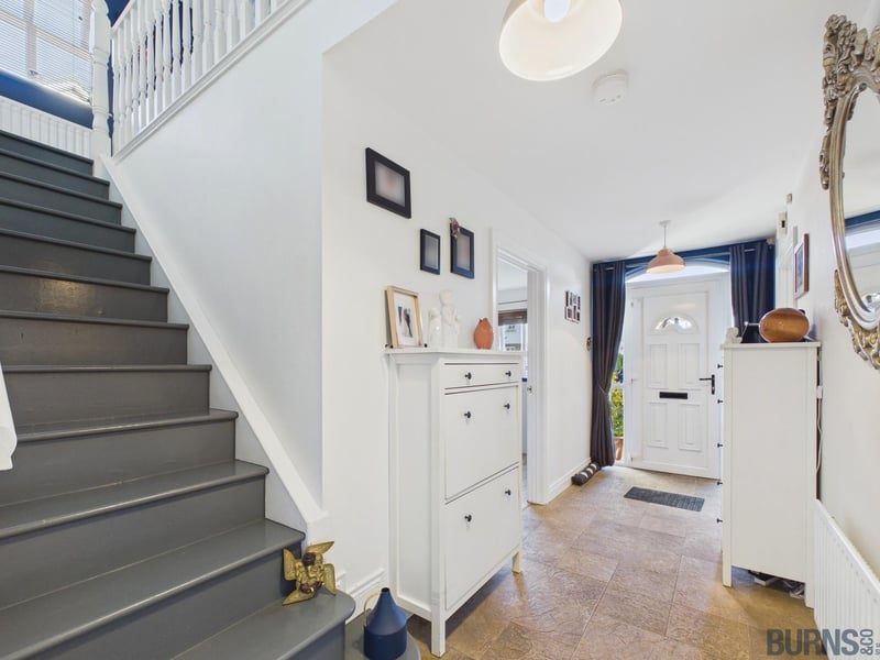 Bright and welcoming entrance hallway.