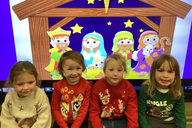 Pupils of Year One at Ballymoney Model Integrated Primary School gave an excellent performance of Nursery Rhyme Nativity