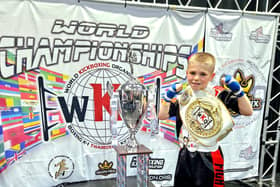 Scott Watson – aiming to represent NI in England at the WKO World Championships and then travel to Greece for the WKU World Championships. Pictures courtesy of Brian Watson.