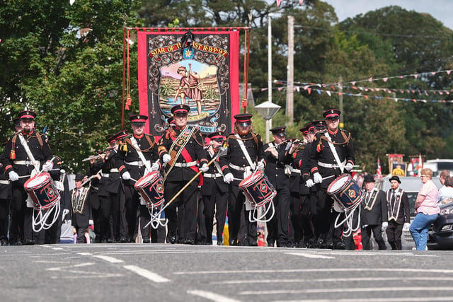 On parade in Moneymore.