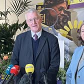 Secretary of State for Northern Ireland Hilary Benn and NIO minister Fleur Anderson. Photo: Rebecca Black/PA Wire
