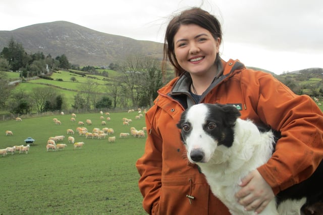 Áine Devlin, who featured in last year’s series, is a 25-year-old shepherdess who farms in Kilcoo in the Mourne Mountains, and also runs her own sheep scanning business.