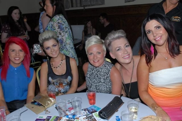 Seana Shields, Leanne Crossan, Ciara Cox, Debi Fekkes and Sharon Loughlin at the Catwalk Spectacular in 2013.