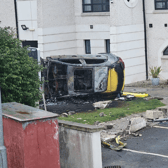 Police appeal for information after abandoned car found ablaze in Ballycastle. CREDIT MCAULEY MULTIMEDIA
