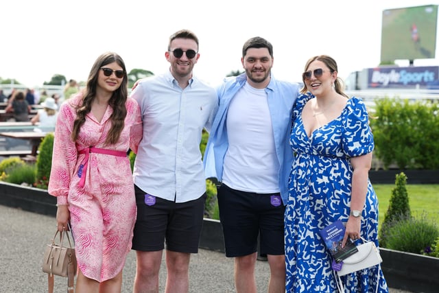 Lucy Platt, Will Edwards, Nico De Rosa and Chloe De Rosa pictured at Down Royal.