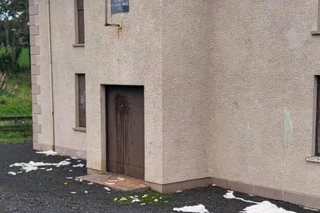 Criminal damage at Dunloy Orange Hall being treated as sectarian hate crime
