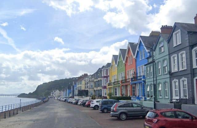 A  number of streets along Whitehead seafront are to be closed at the end of May to facilitate filming for a TV production.  Photo: Google