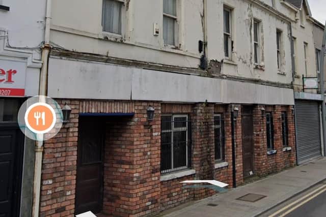 Apartments are proposed at former premises of The Bailie, Main Street, Larne. Image: Google