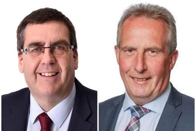 Alderman Stephen Moutray (left) and Councillor Lavelle McIlwrath. Pictures: ABC Borough Council