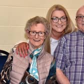 Pictured at a special afternoon tea event to celebrate the Coronation at Richhill Presbyterian Church are June and Billy Douglas and their daughter Gail Gates. PT17-261.