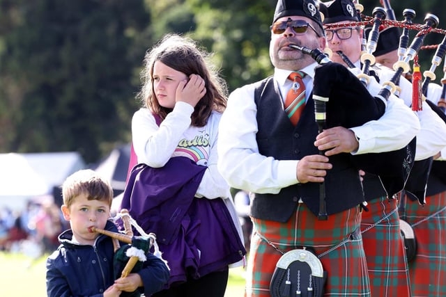 The day attracted pipe band enthusiasts of all ages.