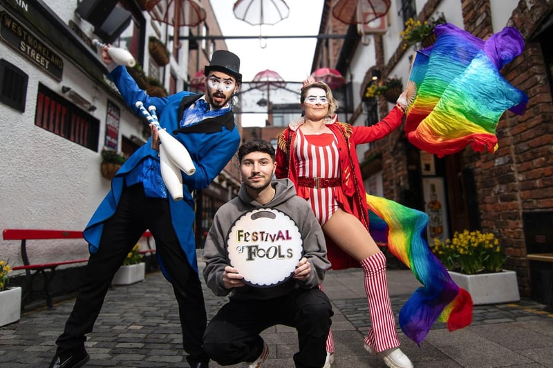 The largest comedy, circus and outdoor arts festival on the island of Ireland, the Festival of Fools features over 70 performances taking place on the streets of Belfast City Centre and Cathedral Quarter.  This year's event runs from May 4-9; for more information, see https://www.foolsfestival.com/