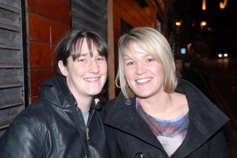 Lynsey Noble and Gill Small see in 2011 in Larne.