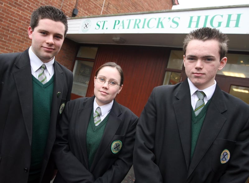 Conor McAllister, Noreen Donaghy and Lee Macnamee pupils of St Patricks High School who went to Romania in 2006, bringing medical supplies and toys to schools, orphanages, hospitals and the homeless