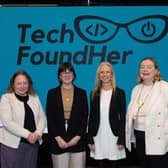 From left - Anna-Marie Turley (Enterprise Ireland), Meg Magill (Innovation & Entrepreneurship Project Manager, InterTradeIreland), Breda O’Callaghan (Managing Director of KPMG Ireland) and Mairin Murray (CEO TechFoundHer)