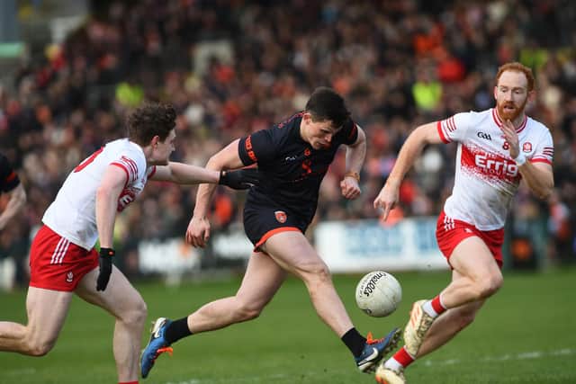 Rory Grugan praised the performance of newcomer Callum O'Neill against Derry.