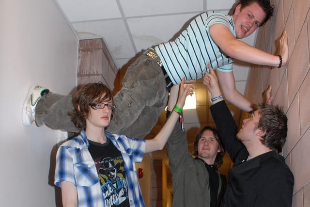 The Flying Gypsies were kept in suspense backstage at Battle of the Bands. LT34-385-PR